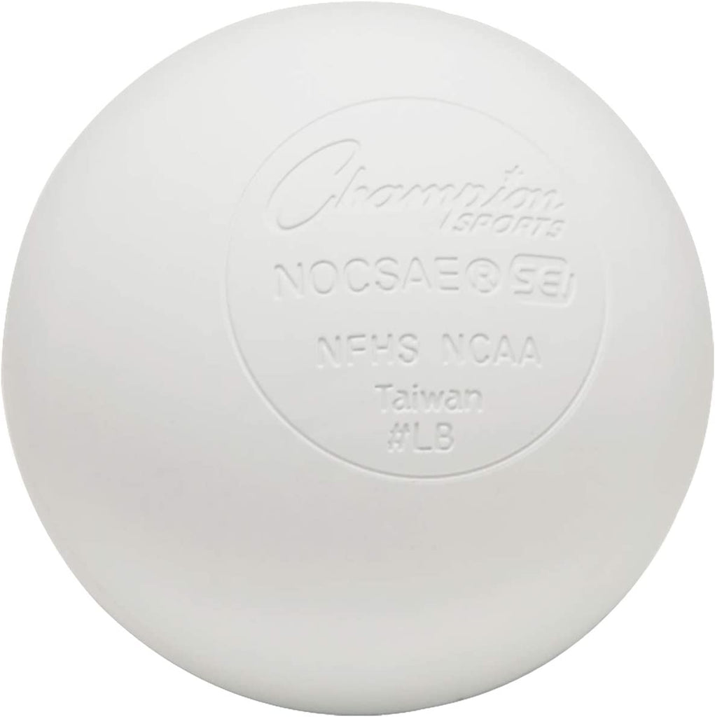 New Champion Sports Official Lacrosse Balls 1 Dozen (12) White PremierSports