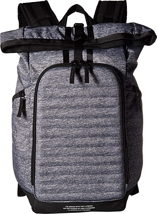 adidas backpack b161 grey New Adidas Men's Axis Backpack Onix Jersey Gray/Black – PremierSports
