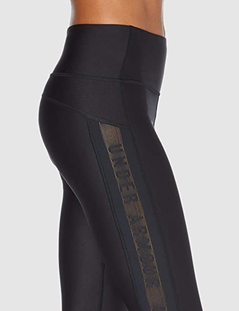 New Under Armour Women's HeatGear Ankle Crop Leggings Black XL