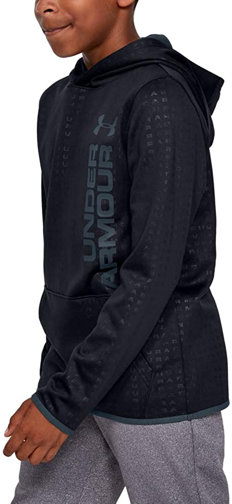 New Under Armour Boys Breathable Fleece Embossed Hoodie Black Size Ext –  PremierSports