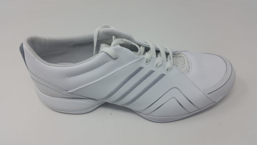 New Adidas Cheer Flyer Size Womens 9.5 Training Shoe White/Silver GO79 PremierSports New Adidas Cheer Flyer Size Womens 9.5 Training Shoe White/Silver GO79 PremierSports