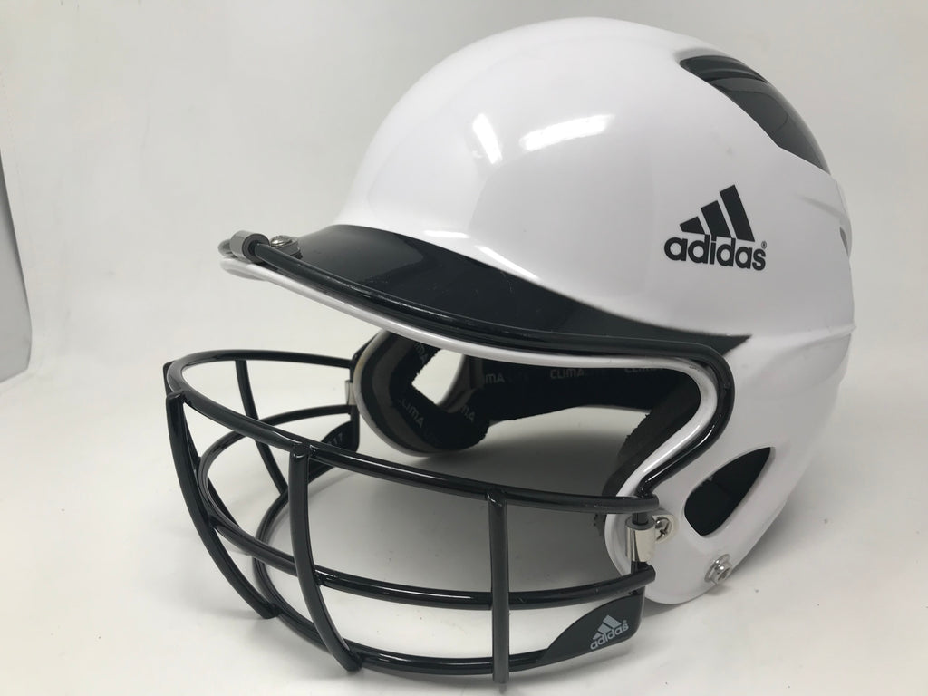 New Adidas BTE00300 Trilogy Fastpitch Batting Helmet Black White 6 5 8 7 5 8