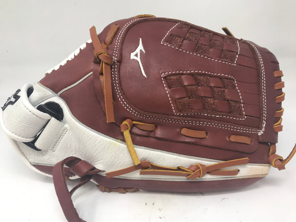 Used Mizuno 12.5'' Supreme Series Fastpitch Glove 2021 RHT Brown/White