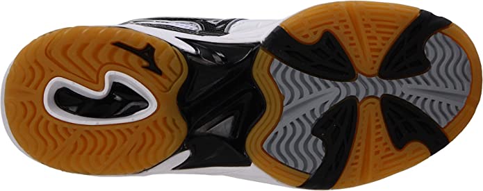 New Mizuno Wave Rally Volleyball Shoes Black/White Womens Size