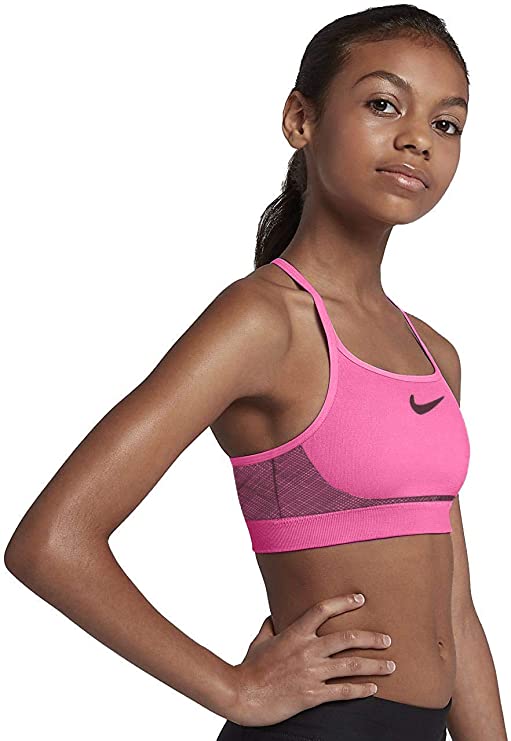 New Nike Girls' Seamless Sports Bra Dri-FIT technology ZS-Small Pink/B –  PremierSports