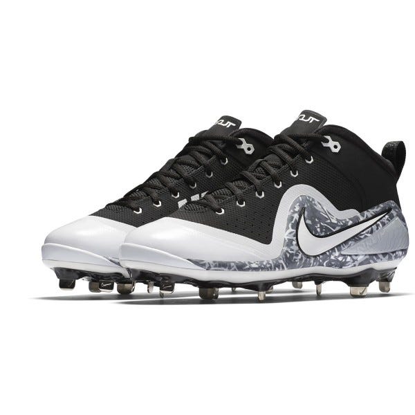 New Nike Force Zoom Trout 4 Metal Baseball Cleats Men s 10 Black White PremierSports