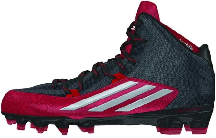 New Other Adidas Men's 11 Crazyquick Mid Football Cleat Black/Red/Platinum