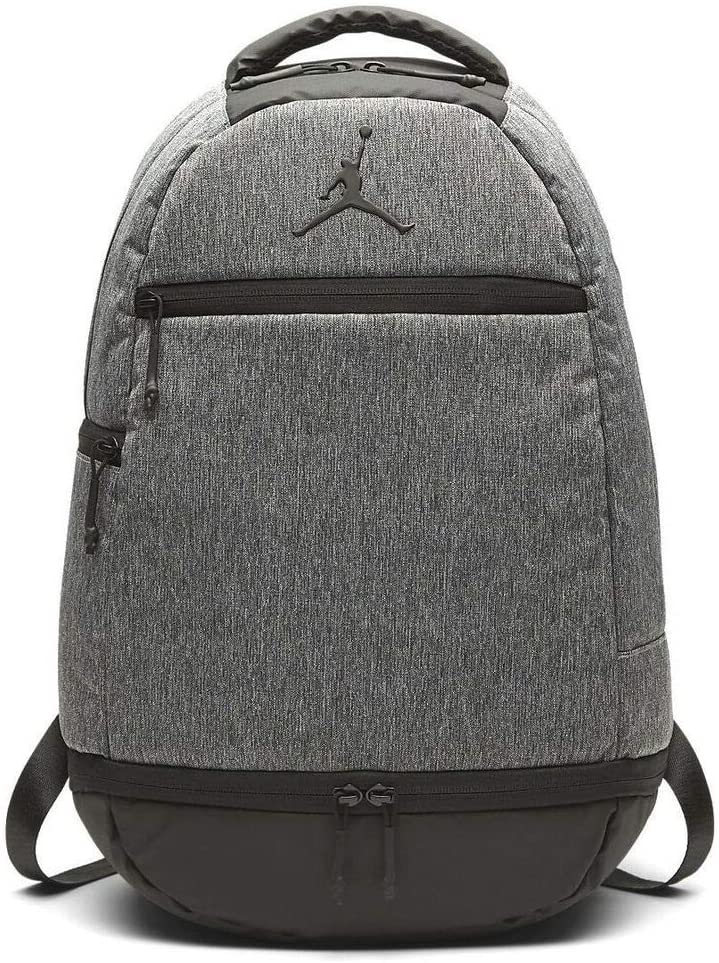 nike air jordan laptop backpack New Jordan Air Jumpman Laptop Backpack Gray Black Book Bag Shoe Compar – PremierSports