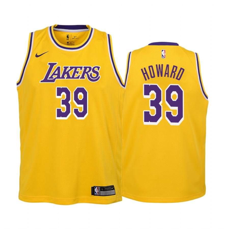New Nike Men's XL Los Angeles Lakers Dwight Howard Jersey Yellow