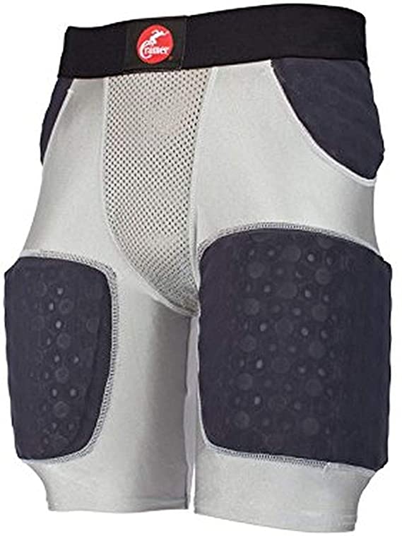 New Cramer Lightning Mens 2XL 5 Pad Football Girdle Gray Blue PremierSports