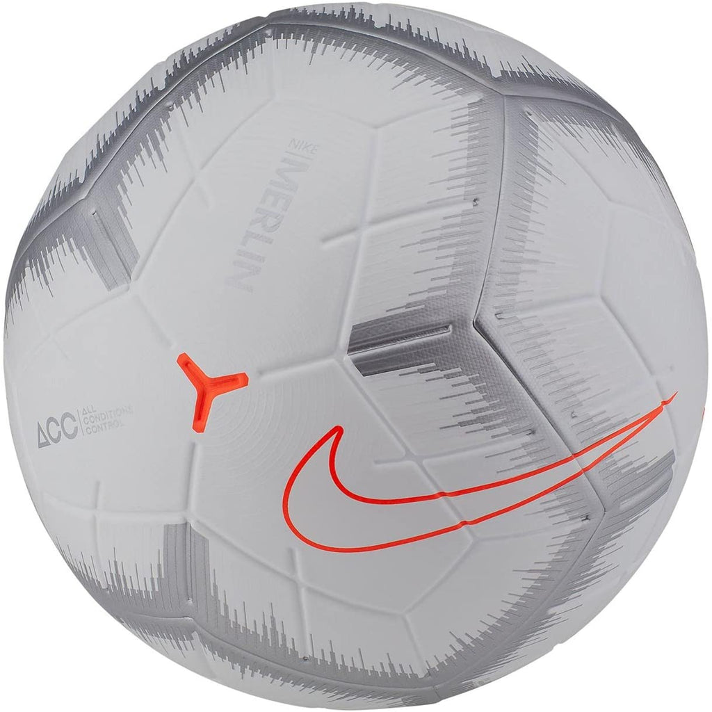 Nike Merlin Acc Official Match Ball Soccer Size 5 White/S – PremierSports