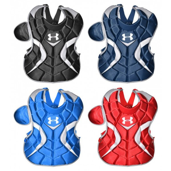 New Under Armour Chest Protector Junior 14.5" UACP2JRP Royal/Grey Age