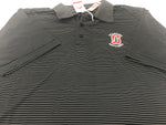 New Men's Antigua Charcoal Stanford Cardinal Compass Polo Medium Black/White