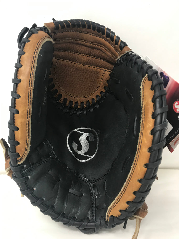 New Schutt SCM1 33” Unisex Softball Catchers Mitt RHT Black/Brown