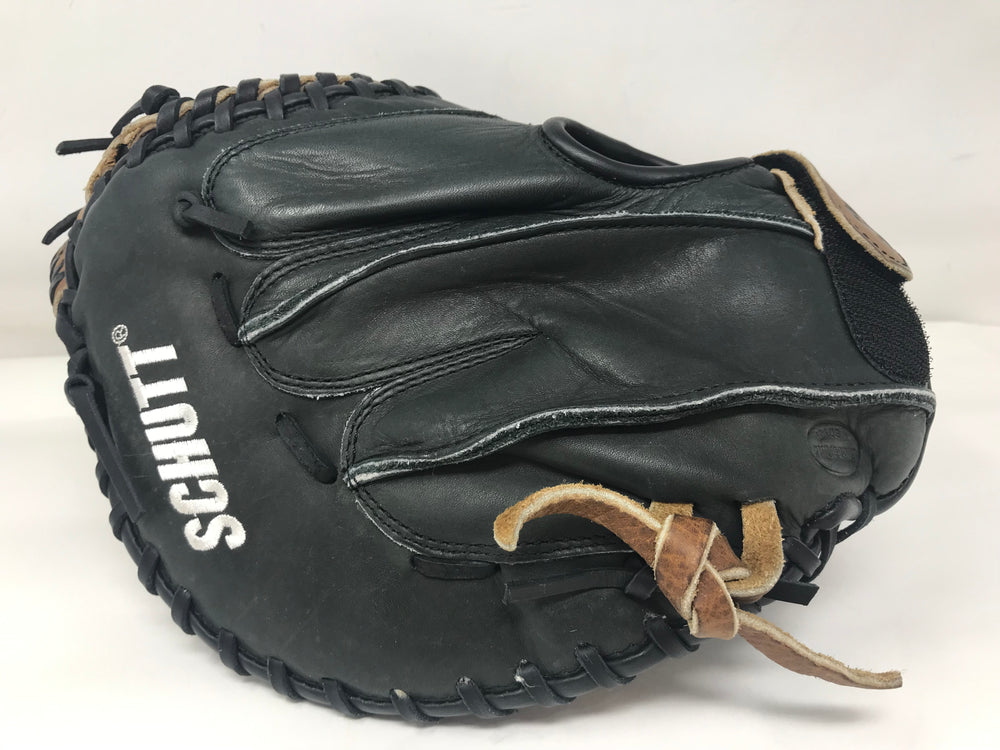 New Schutt SCM1 33” Unisex Softball Catchers Mitt RHT Black/Brown