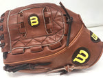 New Wilson A2K ASO LHT 12" Baseball Glove Brown & Tan Pro Stock Select Leather!