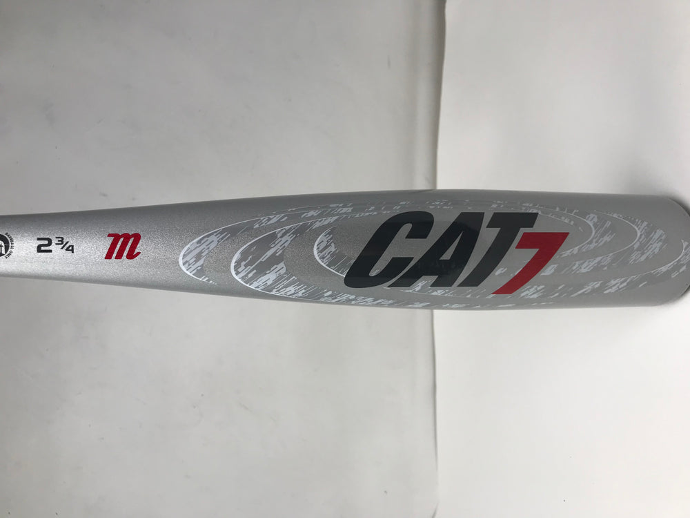 Used Demo Marucci CAT7 Silver -10 USSSA Baseball Bat 29/19 Alloy 2 3/4 Inch