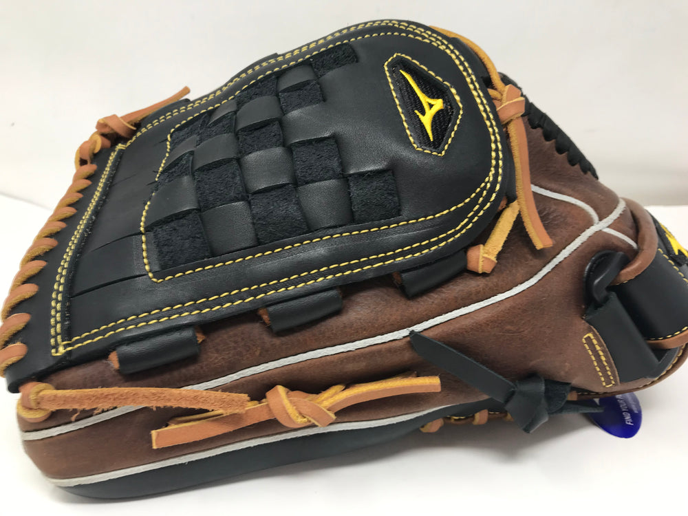 New Mizuno GCF1300F2 Classic Fastpitch Glove GCF1300F2 13 Inch Brown/Black LHT
