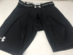 New Under Armour HeatGear Compression Shorts Mens Large Black/White