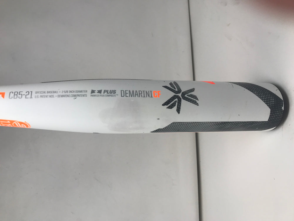 Used. DeMarini 2021 CF Zen (-5) Senior League 2 5/8" Baseball Bat 30/25