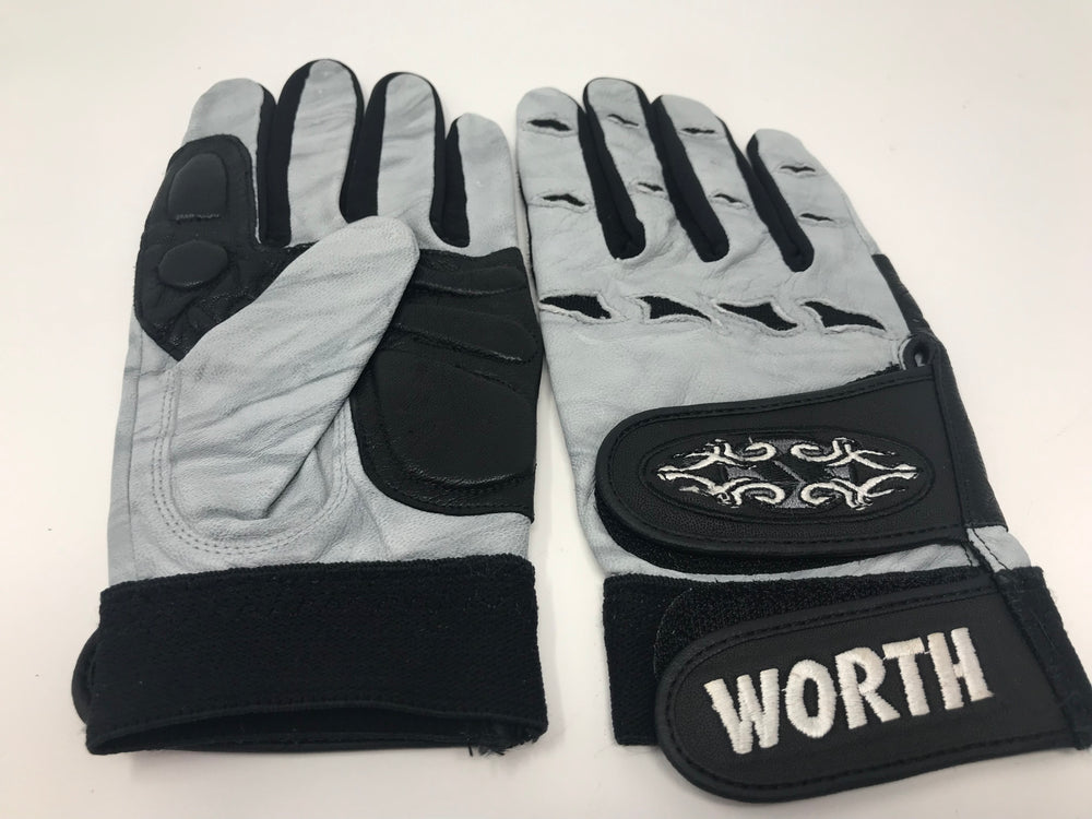 New Worth Youth Wicked Batting Glove Black/Gray Large