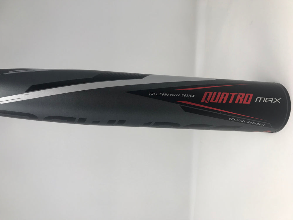 New Other Rawlings Quatro Pro MAX BBCOR Baseball Bat Composite Blk/Slvr/Rd 34/31