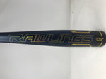 Used Rawlings 2021 Velo BBCOR Baseball Bat Series 31/28 (-3) Navy/Gold