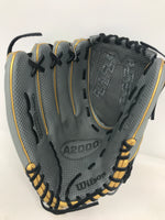 New Wilson A2000 Fastpitch Glove Series 12.5" Softball Glove Gray/Black LHT