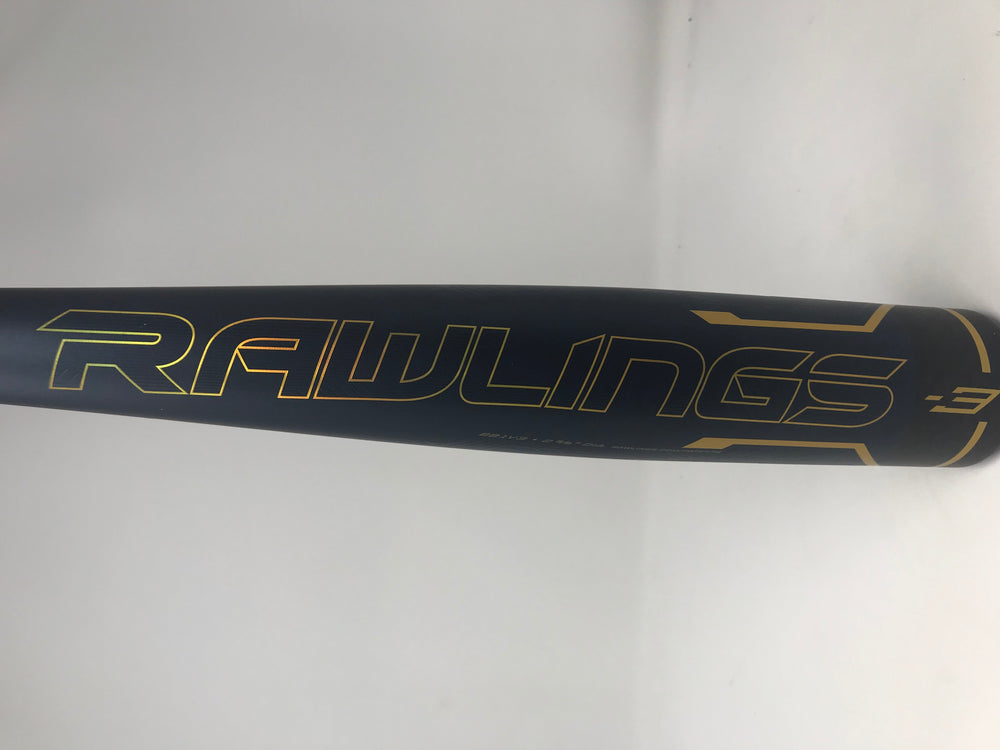 Used, Rawlings 2021 Velo BBCOR Baseball Bat Series 32/29 (-3) Navy/Gold