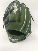 New Rawlings Heart of The Hide Military Green 11.75 Inch LHT Baseball Glovee
