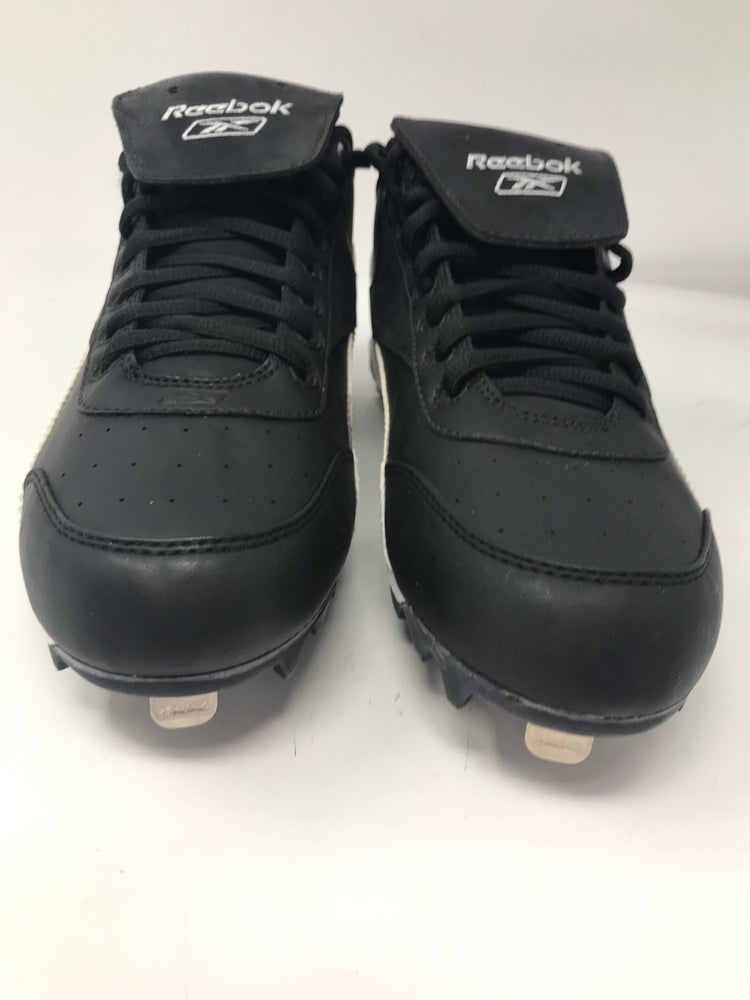 New Reebok Gold Metalist Low Steel Men Size 7 Baseball Cleats Black/White