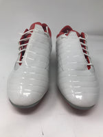 New Reebok Sprintfit RBRMS Junior Soccer Molded Cleats Size 4 White/Red