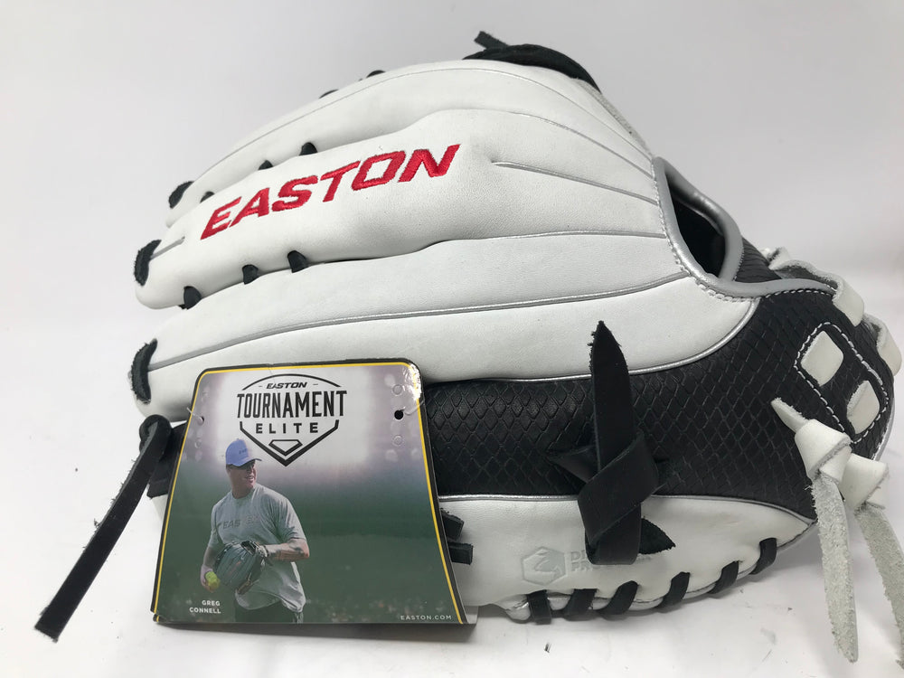 New Other Easton Tournament Elite Slowpitch Softball Glove 13 Inch RHT Wht/Blk