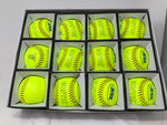 New Jugs Softie Training Softballs (One Dozen) 12 Inch Yellow/Red