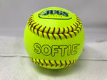 New Jugs Softie Training Softballs (One Dozen) 12 Inch Yellow/Red