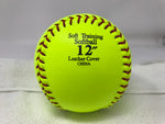 New Jugs Softie Training Softballs (One Dozen) 12 Inch Yellow/Red