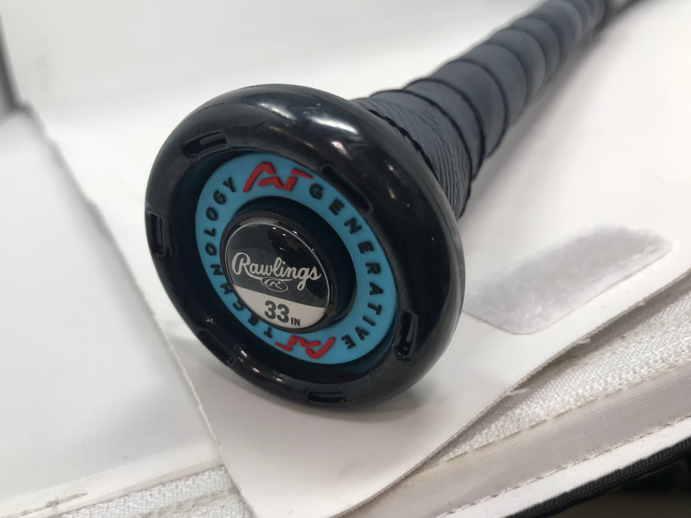 Used Rawlings Clout AI Baseball Bat BBCOR -3 2 5/8" 33/30 Blue/Navy