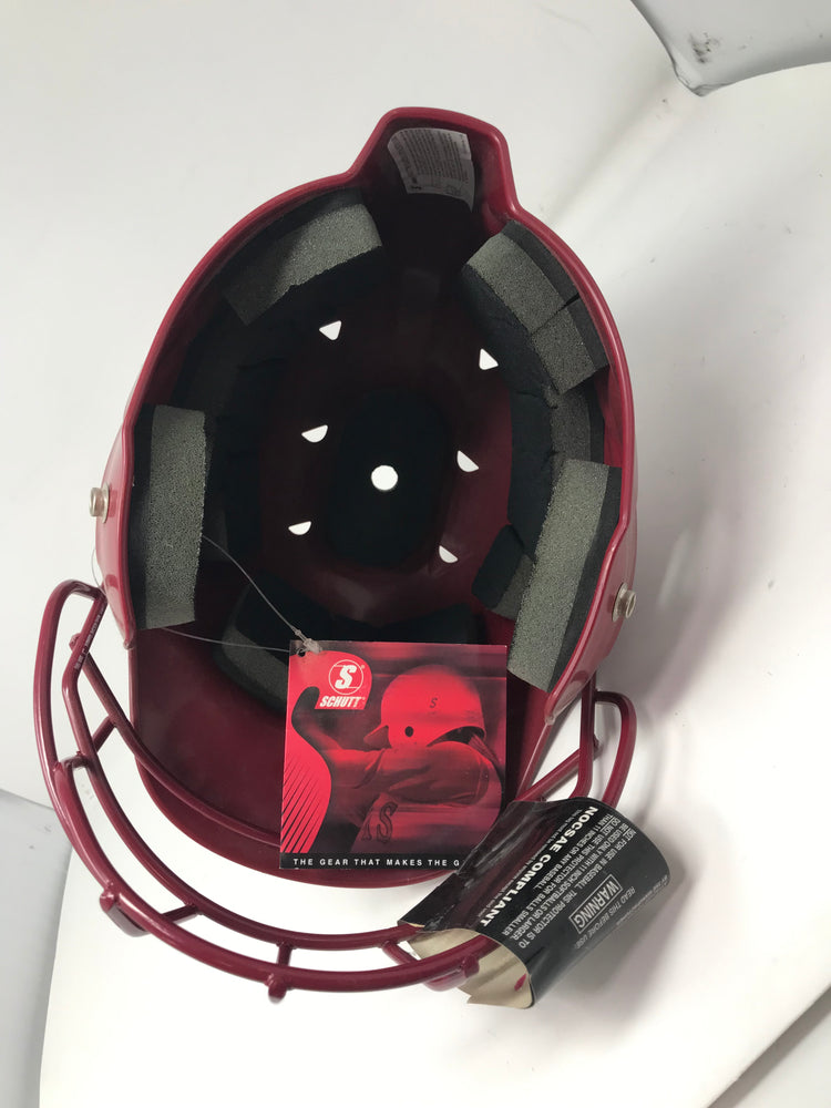 New Schutt Ponytail Batters Helmet OSFM Red