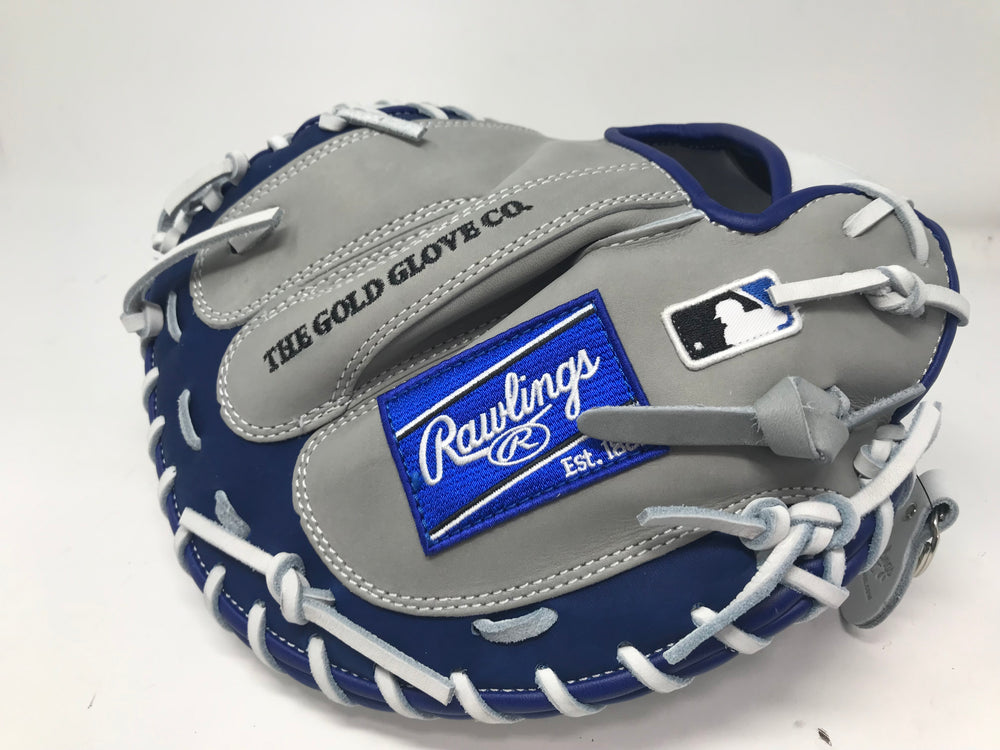 New Rawlings Heart of The Hide Baseball Glove Series Catcher Mitt 33" Gry/Nvy