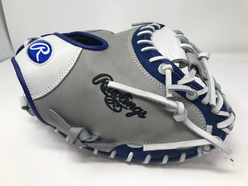 New Rawlings Heart of The Hide Baseball Glove Series Catcher Mitt 33" Gry/Nvy