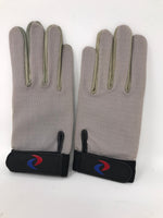 New ProTeam Adult Full Finger Receiver Football Gloves Large Black/Gray