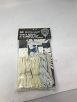 New Warrior Goalie Pocket String Kit Hard Mesh 12 Diamond White