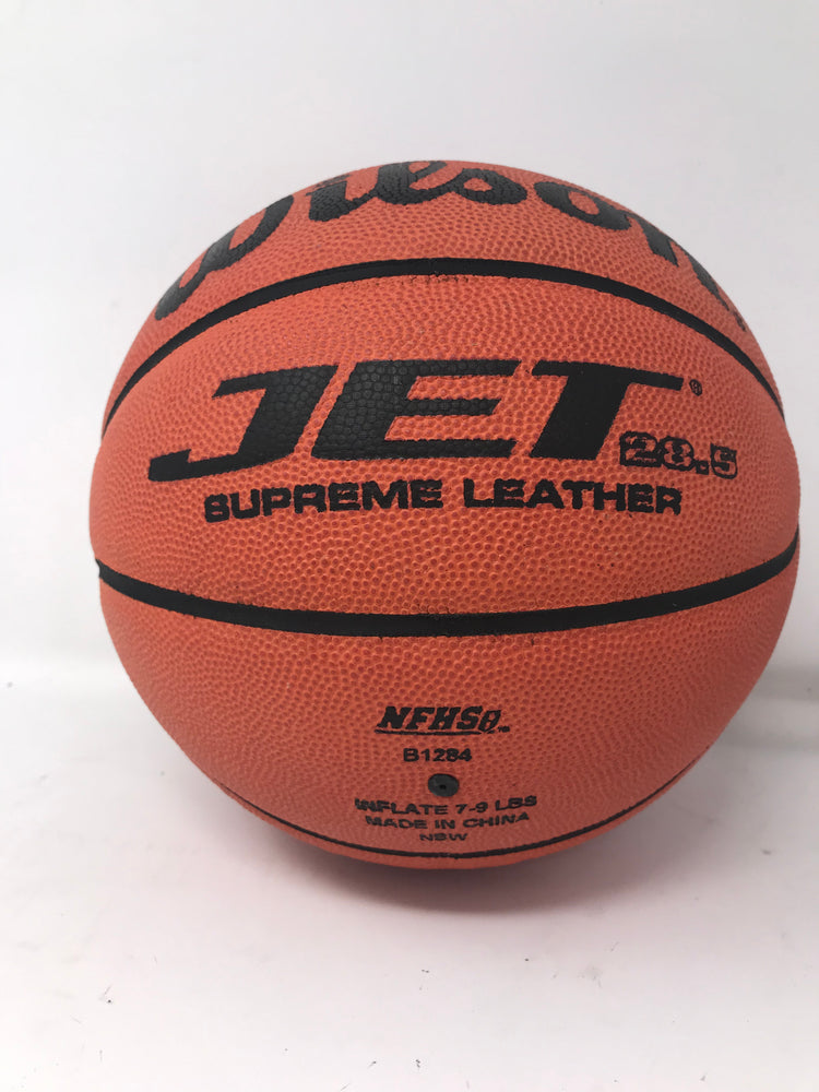 New Wilson JET Supreme Leather Basketball 28.5 Inch Brown
