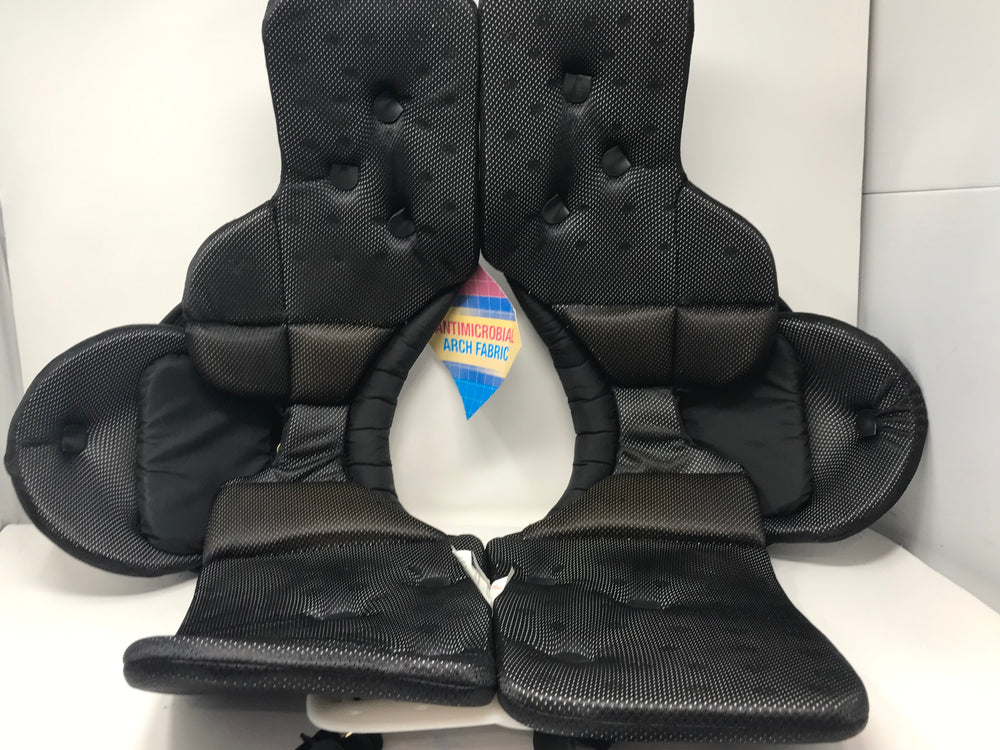 New Pro Team Adult XL Pro44 Shoulder Pads Chest 42-44, Shdr 20-21 White/Black