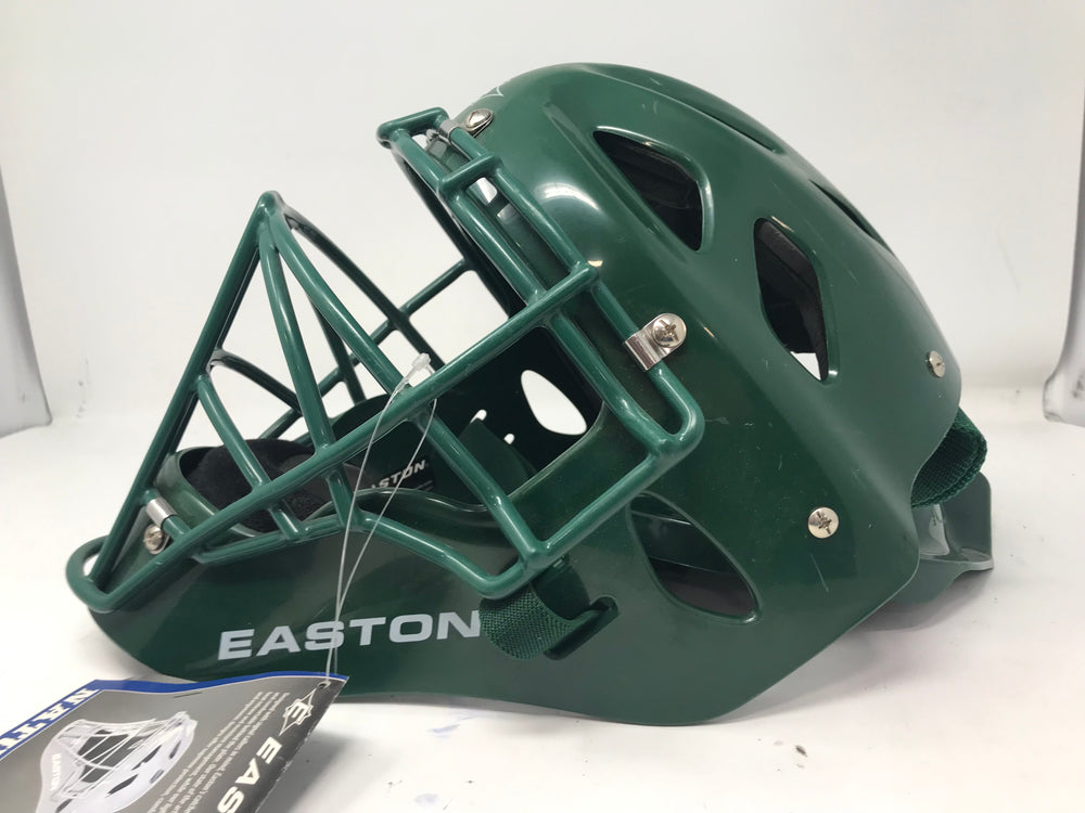New, Easton Natural Hockey Style Catchers Helmet Large Green/White