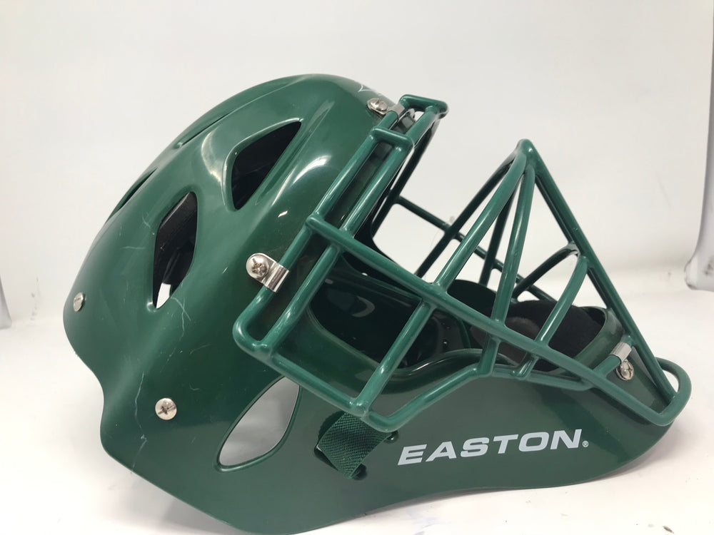 New, Easton Natural Hockey Style Catchers Helmet Large Green/White