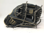 New WILSON 2022 A1000 Baseball Glove Series 11.5 Inch Black/Tan