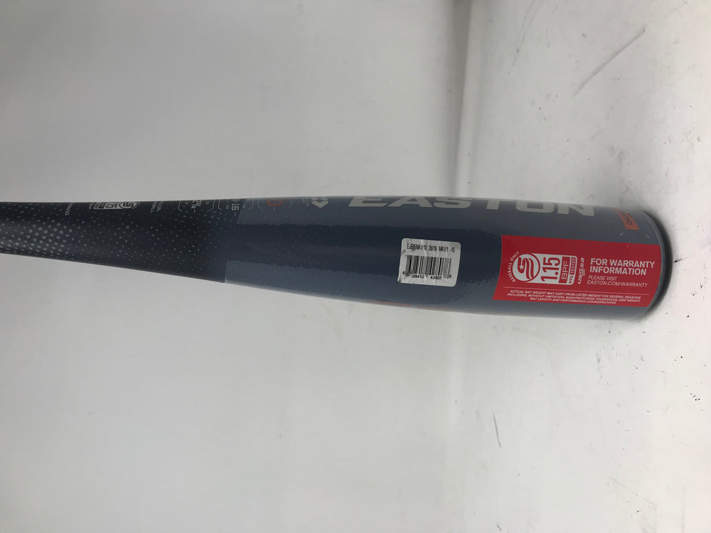 New Easton Mav-1 Junior Big Barrel USSSA Baseball Bat 2025 Gray -10 2 3/4"