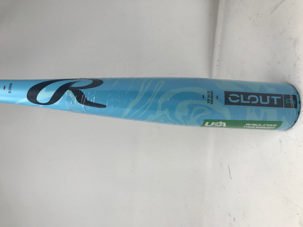 New Rawlings 2025 Clout AI Youth USA Baseball Bat 1 Pc. Alloy 2 5/8" Blue