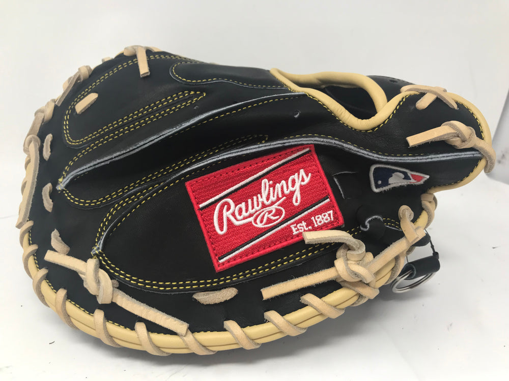 New Rawlings Heart of the Hide 34" Baseball Catcher's Mitt RHT Black/Camel